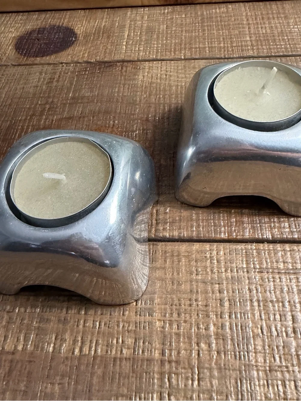 POTTERY BARN Metal tealight holders